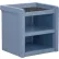 Table de chevet Endurance de Cortech USA, plateau stratifié, 21" x 18", bleu nuit