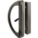 Primeline Products C 1224 Sliding Glass Door Handle, Black, Mortise Style