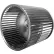 Double Inlet Blower Wheel, 10-5/8" Dia., CW Or CCW, 9-1/2"W, 3/4" Bore