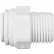 Raccord mâle en polypropylène John Guest 3/8'' x 3/8'' NPTF - Lot de 10