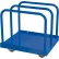 Chariot à panneaux Vestil haute résistance avec compartiments réglables, 36-1/2" de long x 30" de large, bleu