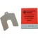 Cale fendue en acier inoxydable 2" x 2" x 0,010" (lot de 20) - Fabriquée aux États-Unis