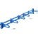 Étagère de rangement verticale en acier Vestil, 36,2 cm x 256,7 cm x 22,9 cm, bleue