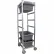 Chariot à embouts en aluminium PVI LUGCT6-KD - Capacité : 6 embouts. Non assemblé : 27" L x 20" l x 70-1/2" H, gris, sans embouts