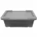 PVI LUG GRAY FDA Plastic Tub - For Lug Carts 25"L x 15-1/2"W x 8-3/4"H, Gray