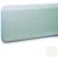 Protection murale avec bords supérieurs et inférieurs arrondis, système de fixation par clips en plastique, 7-3/4" de hauteur x 12' de longueur, blanc