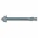 DeWalt® fabriqué par Powers 07315-PWR - Cheville à coin Power-Stud™ - 3/8" x 3-3/4" - Acier inoxydable 304 - UNC - Lot de 50