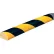 Protection de pare-chocs Knuffi, type C, 196 3/4" de long x 1 9/16" de large, noir et jaune, 60-6720