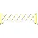 Flexpro 110 Expanding Steel/Aluminum Barricade, Yellow/Black, 37" H X 11.5' L, FPA110YB
