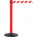 Barrière à sangle rétractable SafetyMaster 450, poteau rouge de 40", sangle rouge et blanche de 7-1/2'