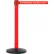 Barrière à sangle rétractable SafetyMaster 450, poteau rouge de 40", sangle rouge de 11' portant la mention « Accès réservé aux personnes autorisées »
