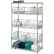 Système de rangement Quantum® : unité fixe à paniers métalliques, 36" de largeur x 24" de profondeur x 63" de hauteur