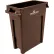 Poubelle fine Quantum Storage® Crusader, capacité de 16 gallons, brun