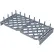 Millenia™ Pronged Drying Rack Section, 12"W X 24"D, 2-1/2" Spacing, Polypropylene, Gray