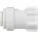 Raccord de robinet en polypropylène John Guest 1/4'' x 7/16''-24 UNS, lot de 10