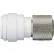 Raccord femelle à compression « Push to Connect » John Guest, 3/8" de diamètre extérieur x 3/8", lot de 10