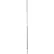 Poignée Vikan 29395 de 150 cm (59 po) en acier inoxydable, blanche