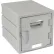 Casier modulaire en plastique Remcon Plastics à 1 étage et 1 porte, 12" de largeur x 15" de profondeur x 12" de hauteur, gris, monté