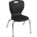 Regency® Andy Classroom Stackers 12" Learning Classroom Chair, Black, 4/Pack