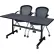 Regency® Kobe Training Nesting Table with 2 Cadence Nesting Chairs, 60"L x 30"W, Gray