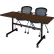 Ensemble Regency® Kobe comprenant une table gigogne et deux chaises gigognes Cadence, 60" de long x 30" de large, finition « Neo Walnut »