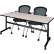 Regency® Kobe Training Nesting Table with 2 Cadence Nesting Chairs, 72"L x 30"W, Maple