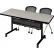 Regency® Kobe Privacy Nesting Table with 2 Cadence Nesting Chairs, 60"L x 30"W, Maple