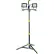 Power Smith™ Dual Head LED Work Light w/ Tripod, 8000 Lumens, Black