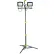 Tête double Power Smith™ DEL Lampe de travail avec trépied, 14 000 lumens, noire