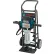 Marteau piqueur Bosch Brute™ Turbo avec chariot Deluxe, 2 burins à pointe en étoile et 2 burins plats, bleu/argent