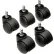 Roulettes Interion® 50 mm avec barillet, lot de 5
