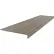 Rubber Low Circular Profile Square Nose 12.5" x 48" Pewter