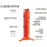 Système de barrière portable RapidRoll™ à 3 pieds d'Ideal Warehouse, barrière de sécurité orange de 50', référence 70-7000