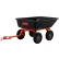 Chariot de jardin à 4 roues Agri-Fab®, capacité de 10 pieds cubes, noir/orange