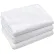R&R Textile - Draps-housses « Hotel Basics » pour lit simple, 76" x 39" x 9", blancs - Lot de 12