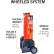 Système de barrière mobile sur roulettes RapidRoll™ d'Ideal Warehouse, barrière de sécurité orange de 50', référence 70-7050