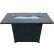 AZ Patio Heaters Rectangluar Bar Height Marble Top Fire Pit with Wind Screen