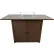 AZ Patio Heaters Rectangluar Bar Height Tile Top Fire Pit with Wind Screen