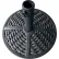 Hiland, socle rond en béton imitation osier de 33 lb pour parasol de marché, en plastique