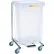 R&B Wire®  Panier à linge simple, usage moyen, avec pédale, 32" de hauteur, en acier, blanc