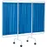 R&B Wire® Three Panel Mobile Designer Antimicrobial Privacy Screen, Blue , USA Made