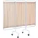 R&B Wire® Three Panel Mobile Designer Antimicrobial Privacy Screen, Beige , USA Made