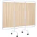R&B Wire® Three Panel Mobile Medical Privacy Screen, Beige, USA Made