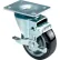 Roulette pivotante RWM Casters VersaTrac® de 4 pouces en TPR avec frein sur moyeu - 27-RPB-0412-S-WB