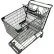 Panier de courses en acier R.W. Rogers Company, capacité de 6,4 pieds cubes, gris