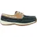 Rockport® RK670 Women's Sailing Club 3 Eye Tie Boat Shoe, Navy Blue & Tan, Size 7 M
