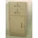 Fenco Teller Pedestal Cabinet S-204R-A -2 Drawers Right Hinged Door 19"W x 19"D x 38-1/2"H Champagne