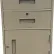 Meuble bas Fenco S-604R-A - 2 tiroirs, porte à charnière à droite, 48,3 x 48,3 x 70,8 cm, couleur champagne