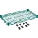 Étagère en fil métallique époxy Nexel® Poly-Green® – 24" de largeur x 14" de profondeur