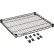 Étagère en fil métallique recouverte d'époxy noir Nexel® , 24" de largeur x 21" de profondeur